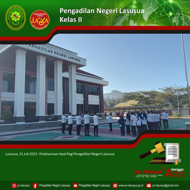 Apel Pagi Pengadilan Negeri Lasusua